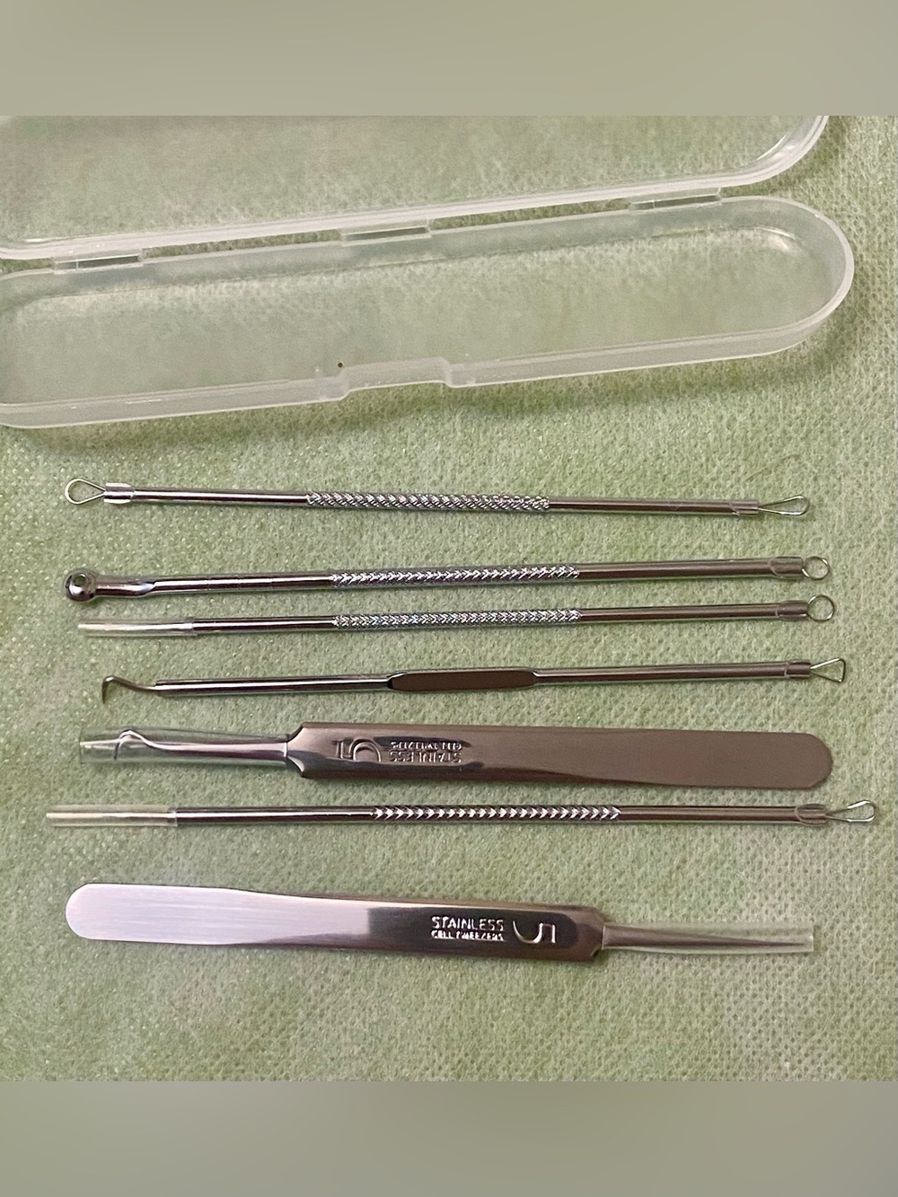 Stainless Steel Blackhead and Comedone Extractor Set